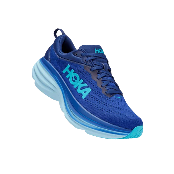 Hoka Bondi 8 Sneakers Blå/turkis
