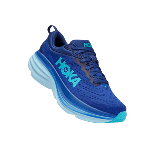 Hoka Bondi 8 Sneakers Blå/turkis