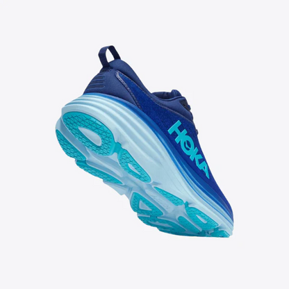 Hoka Bondi 8 Sneakers Blå/turkis