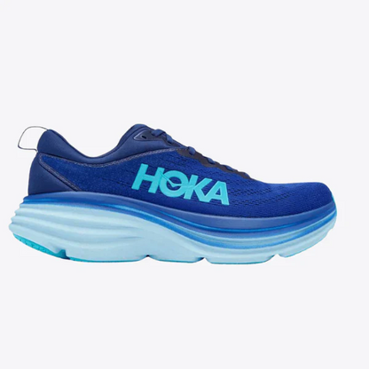 Hoka Bondi 8 Sneakers Blå/turkis
