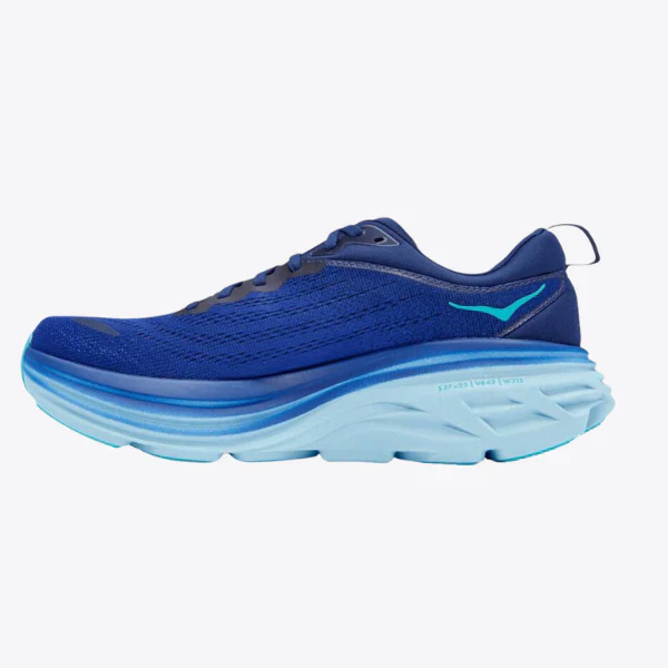 Hoka Bondi 8 Sneakers Blå/turkis